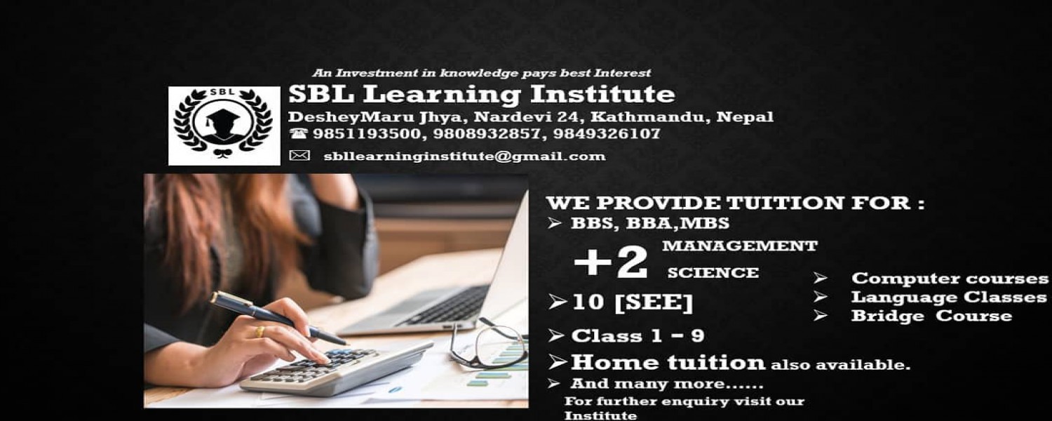 WE PROVIDE TUITION FOR